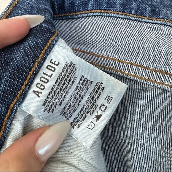 Agolde Toni Slim Distressed Ankle Jeans Size 24 - Picture 8 of 11